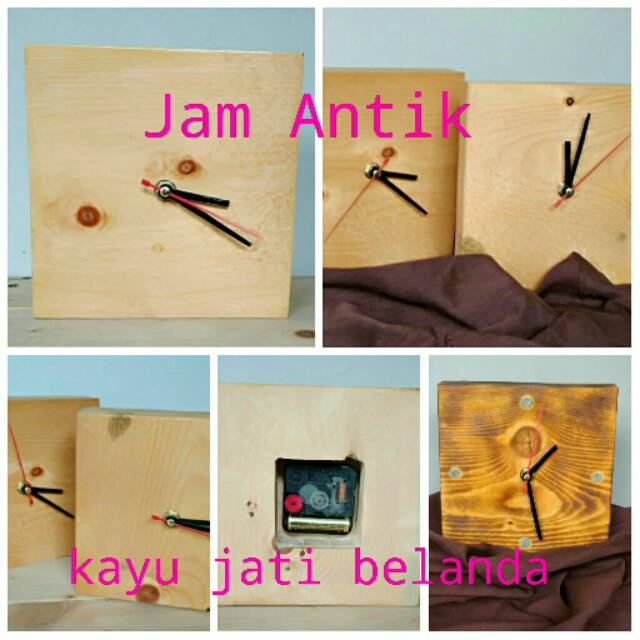 Jam Meja Kayu Jati Belanda / Jam kayu jati belanda / jam meja / jam kayu