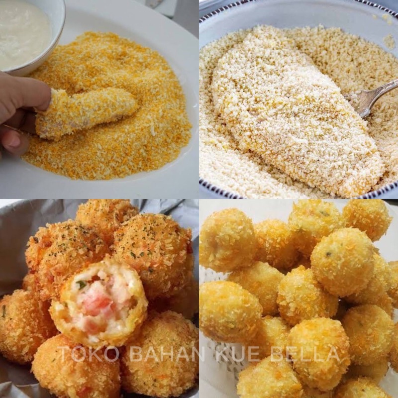 Tepung Roti Kasar PANKO 500gr (REPACK) Panir Putih Mix Bread Crumb