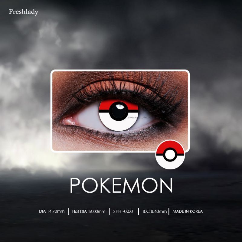 SOFTLENS POKEMON COSPLAY HALLOWEEN ANIME PIKACU POKEMON EYE CRAZY LENS