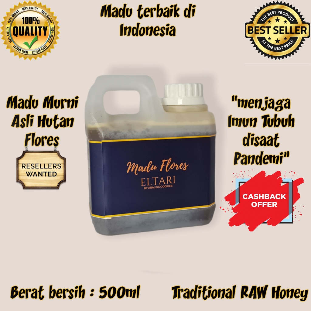 

Madu hutan flores asli by analisa GOLD 500ml