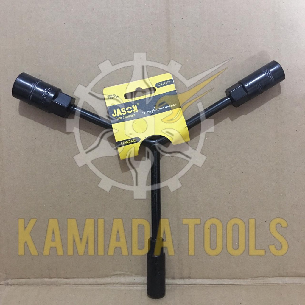 Kunci Sock Y Jason / Socket Wrench uk 12 x 14 x 17 mm