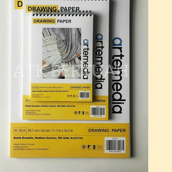 

⅍ ARTEMEDIA DRAWING WIRE RING SKETCH BOOK BUKU GAMBAR SKETSA A3 A4 A5 - A3 ✴