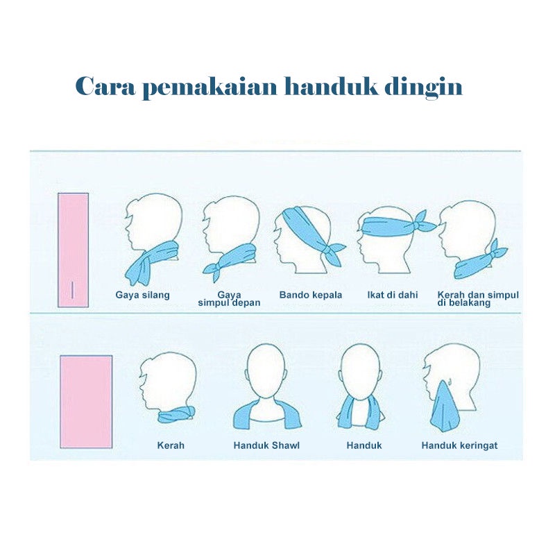 Handuk Olahraga Microfiber Dingin Premium Ukuran 30x20cm