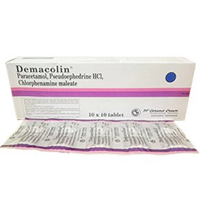 Demacolin Tablet obat demam pilek strip murah