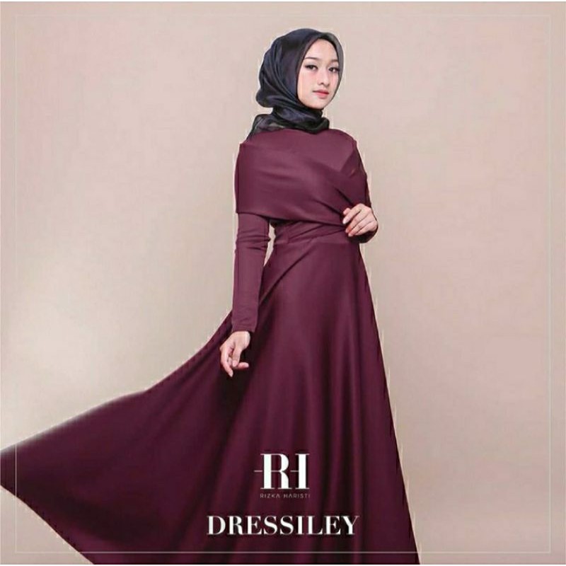Baju gamis maxi gaun luxury dress muslim pesta lebaran 2026 kondangan hari raya lamaran seragam kelu