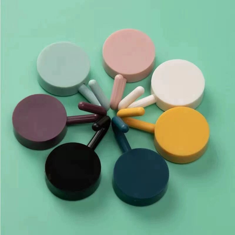 TYB T42 Gantungan Hook Bulat Polos Tempel Tembok Wall Hook Stiker Dinding Kail Tempel Kuat Serbaguna