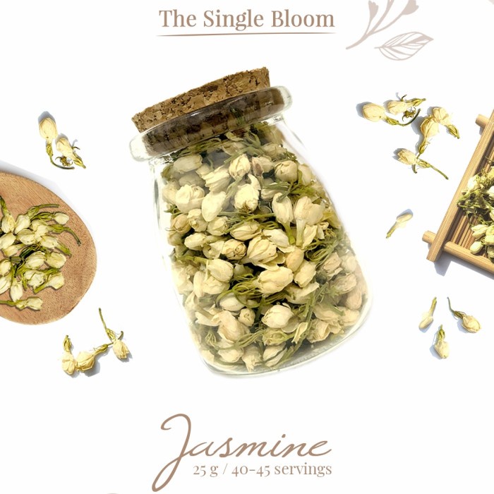 

TEH-DAUN- HAMPERS FLOWER TEA (A SINGLE BLOOM: ONE BIG JAR) - ROSE, A SINGLE BLOOM -DAUN-TEH.