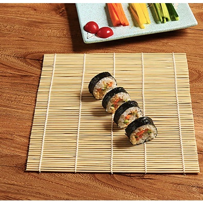 Tikar penggulung sushi makisu sushi roller bamboo mat alat masak dapur Tikar Penggulung Sushi Makisu Bamboo Roll Rolling Mat Gulungan Nasi Sushi Kimbap