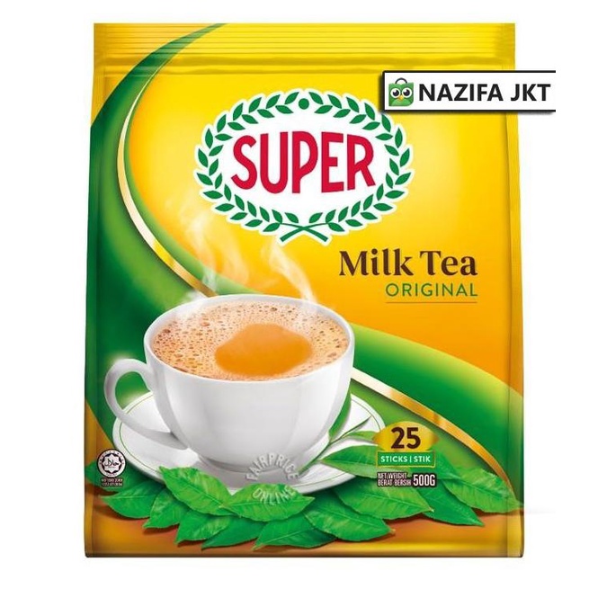 

(BISA COD) Teh Tarik Instant Super Milk Tea 500Gr 25s KOMPLIT Kode 1348