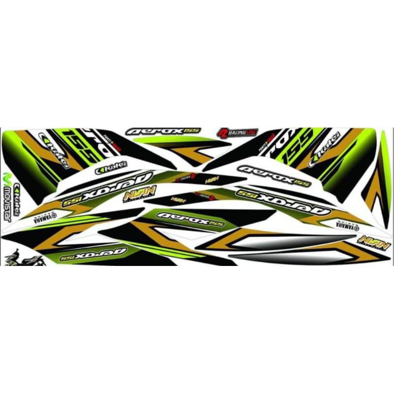 Striping Aerox 155 Variasi Yamaha Sticker Stiker Skotlet Lis Motor Lis Body Lis