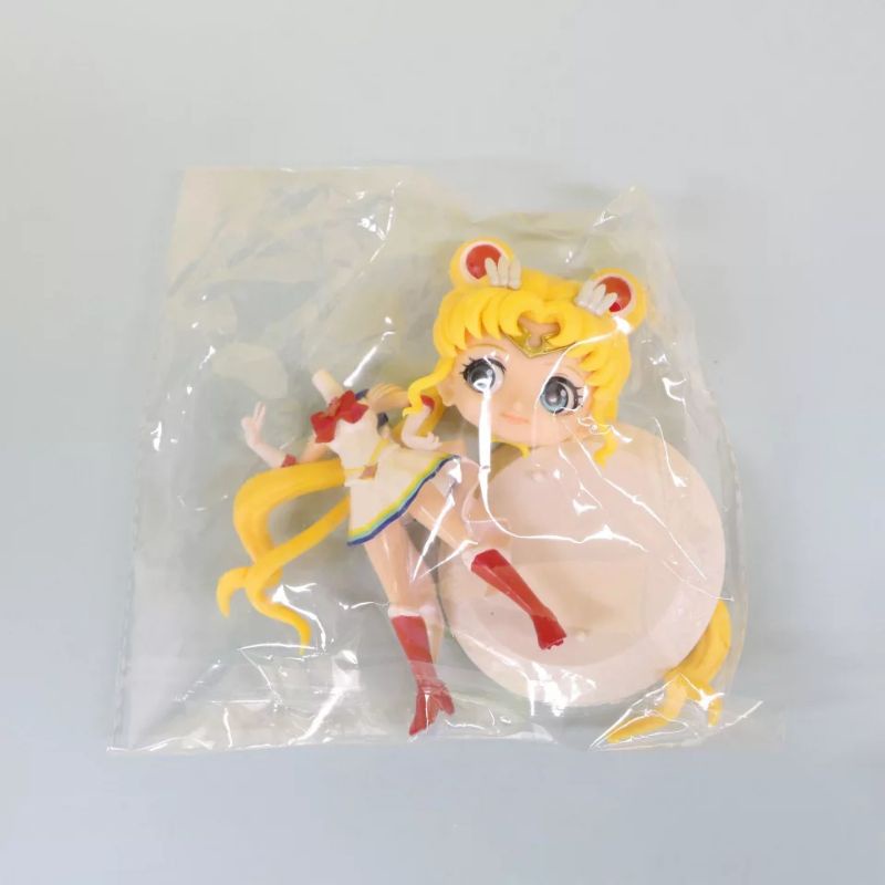 Figure Sailor Moon  Tsukino Usagi Set 2 Mainan figure Sailormoon Miniatur pajangan Q Posket