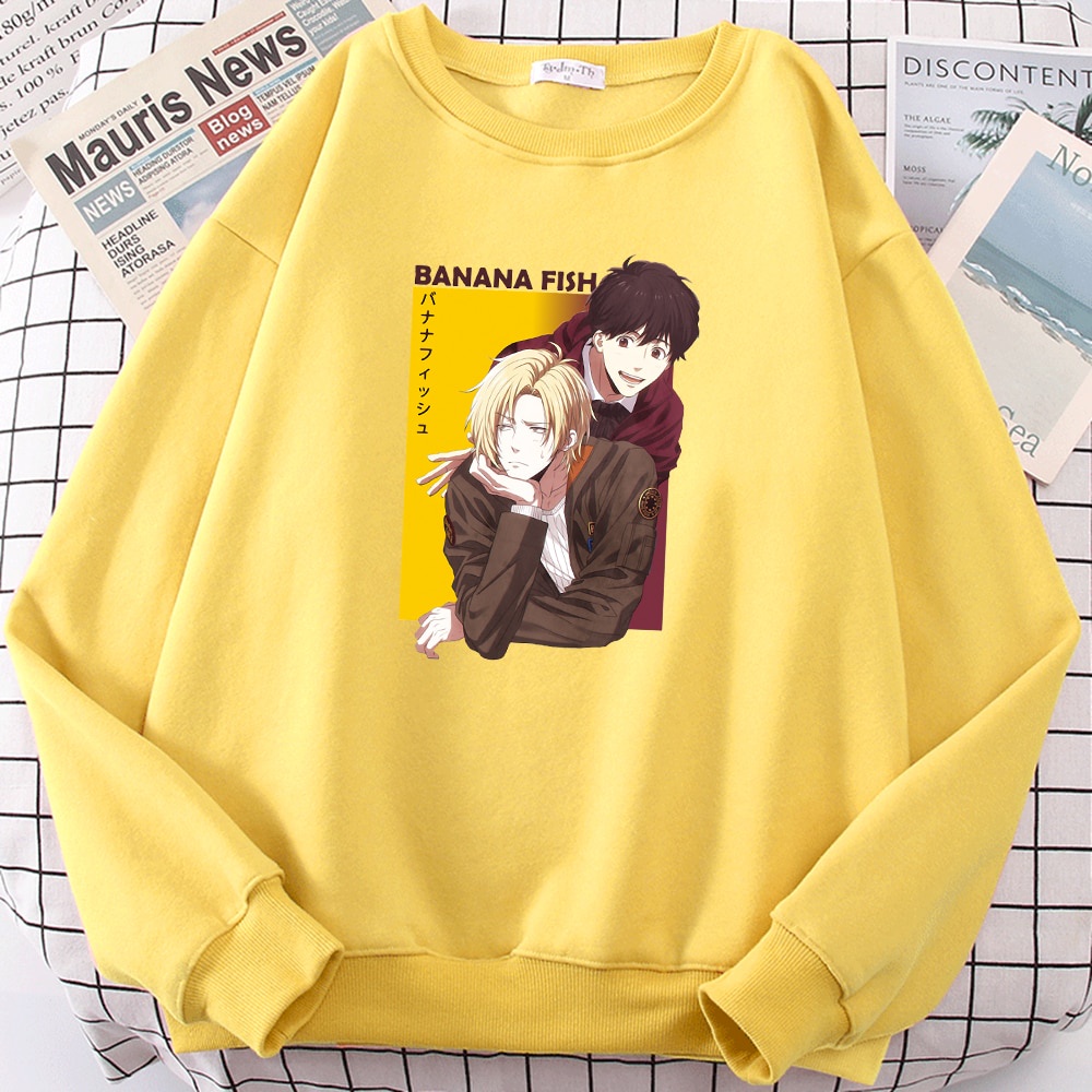 Jaket Hoodie Anime Banana Fish - Hoodie Fleece Sweatshirt Casual