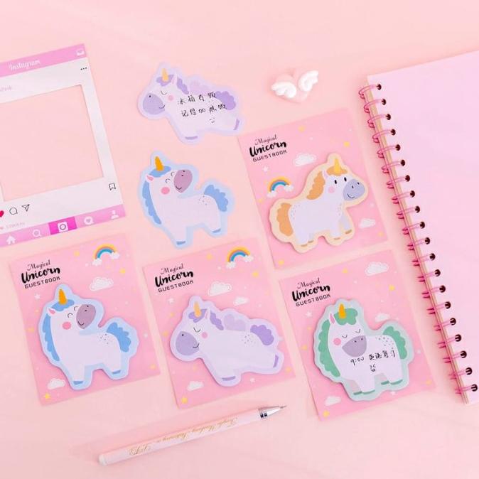 

Sticky Notes Unicorn Anak Sekolah Catatan Post It Note Notepad