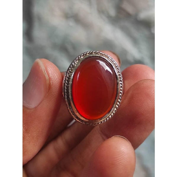Cincin Akik Yaman Merah