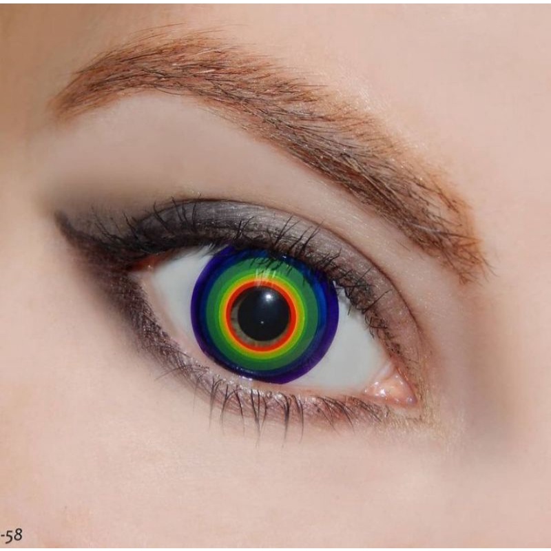 SOFTLENS COSAY HALLOWEEN RAINBOW REAL PICT CRAZY LENS ANIME