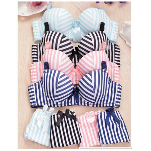 CD Wanita Lingerie Sexy Bra Sets/A122 - Biru Muda, S Murah