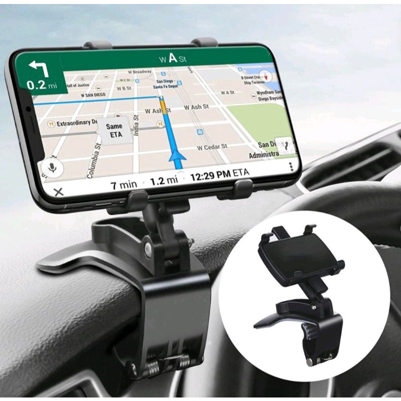 Car Holder HP mobil model jepit Car holder Universal Car Phone Holder