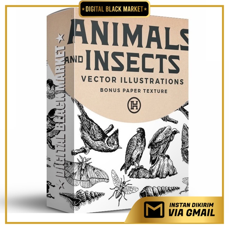 Animals And Insects Vectors - Photoshop &amp; Illustrator