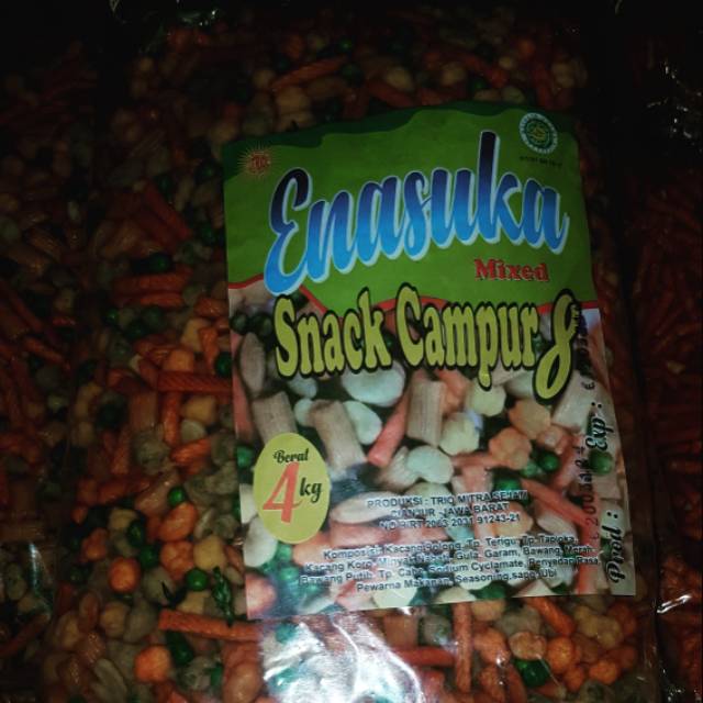 

Enasuka Snack Campur 8, Makanan ringan isi 4kg rasa lezat..produk baru