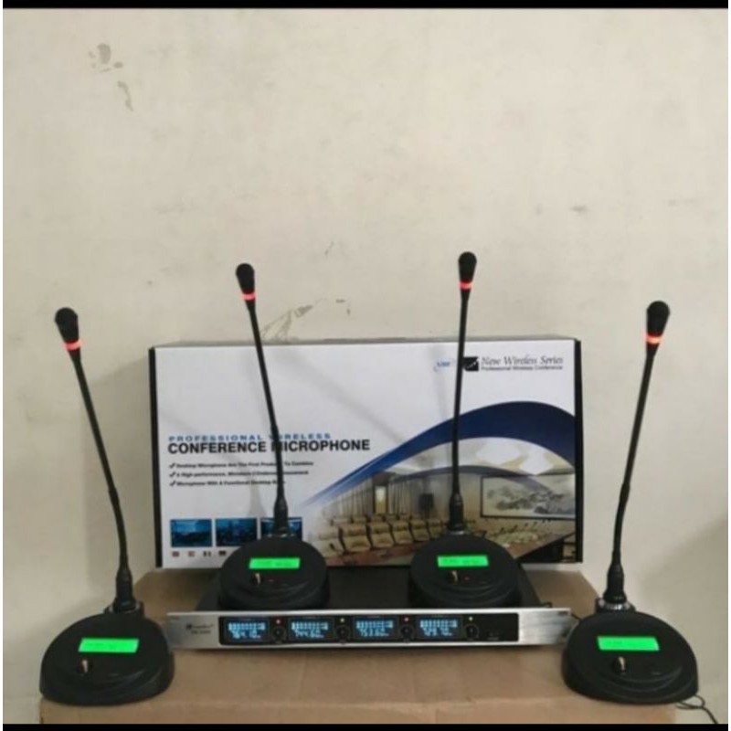 Mic Wireless Conference Podium Soundbest SB 2009 Meja