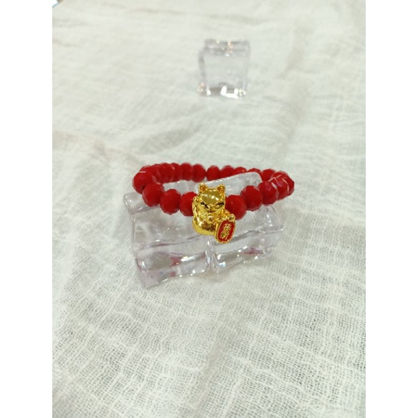 Gelang tali / gelang lucky cat / gelang tali merah