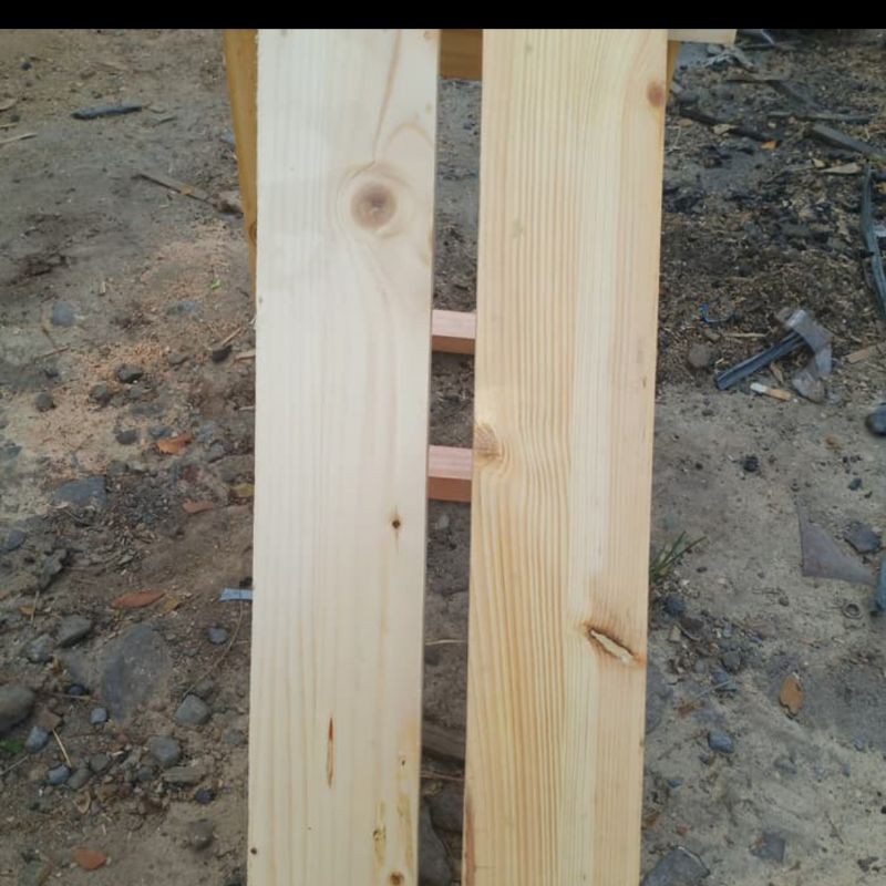 papan kayu jati Belanda 60X7X1,5cm ( 30000 1ikat 6 lembar)