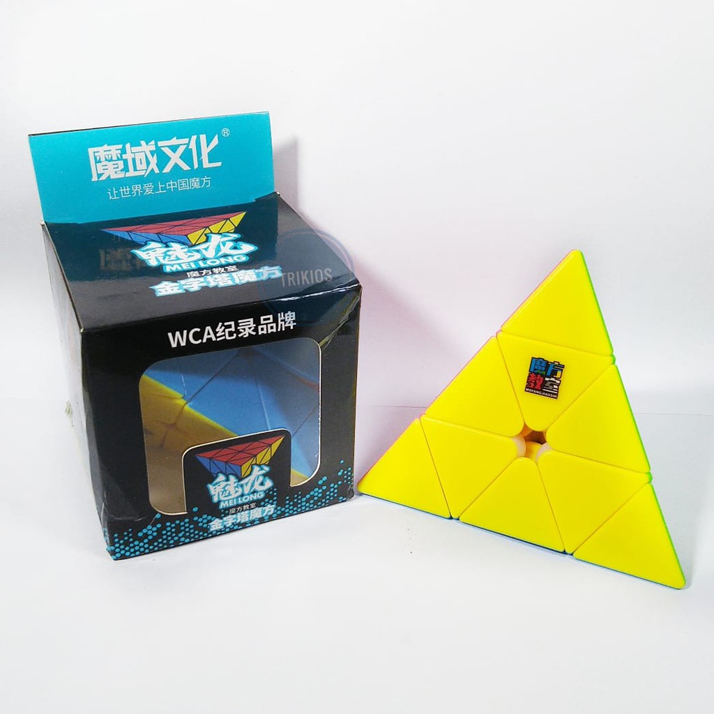 Rubik Pyraminx Stickerless Moyu- Rubik Piramida - Rubik Segitiga