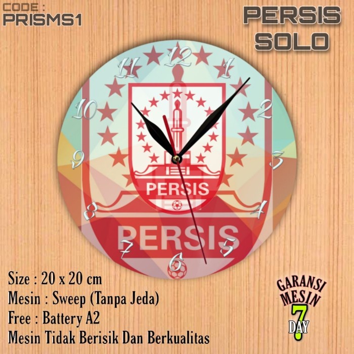 Jam Dinding PERSIS SOLO Team Club Klub Sepak bola KOTA SOLO