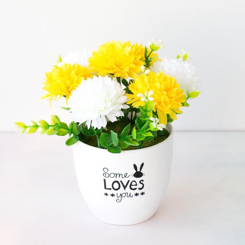 COD BUNGA HIAS DANDELION BUNGA PLASTIK BUNGA TANGKAI BUNGA BONSAI BUNGA IMPORT BP1120-KUNING