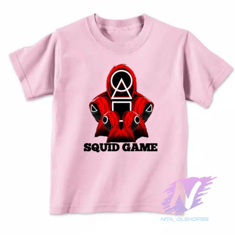 baju squid game kaos anak squad game mobile Netflix