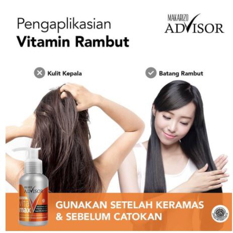 Makarizo Anti Frizz Spray Vita Max Pump Advisor Perawatan Rambut