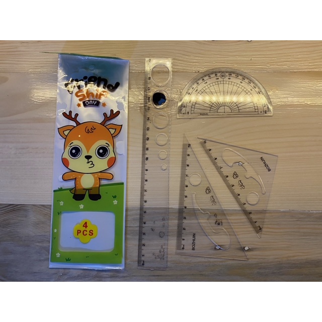 

Penggaris set, ruller set, penggaris fancy, perlengkapan sekolah segitiga set