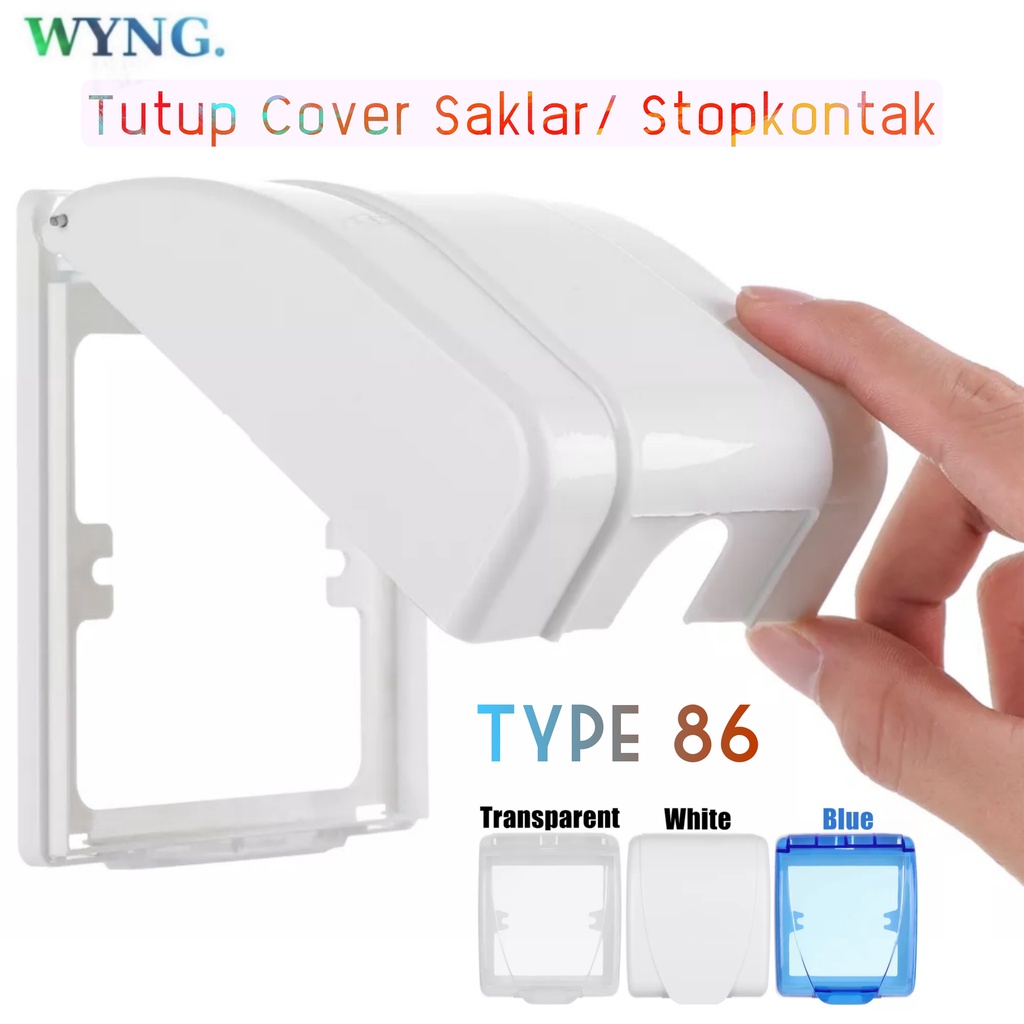 Kotak Cover Pengaman Stop Kontak Dinding Type 86 Waterproof / Tutup Pelindung Stopkontak Saklar List