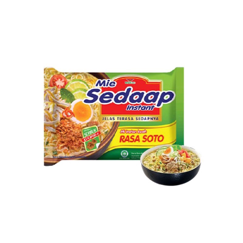 

MIE instan kuah SEDAAP rasa soto