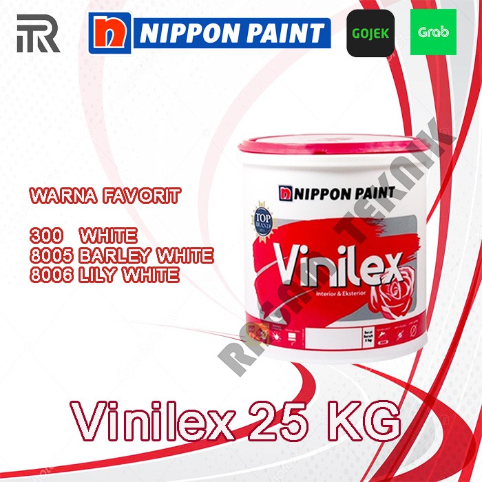 Vinilex cat tembok 25kg pail nippon paint