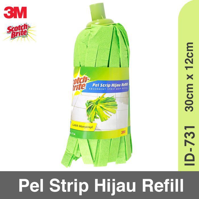 PEL PELAN SCOTCH BRITE ABSORBENT STRIP MOP REFILL ID-731 3M SCOTCH-BRITE