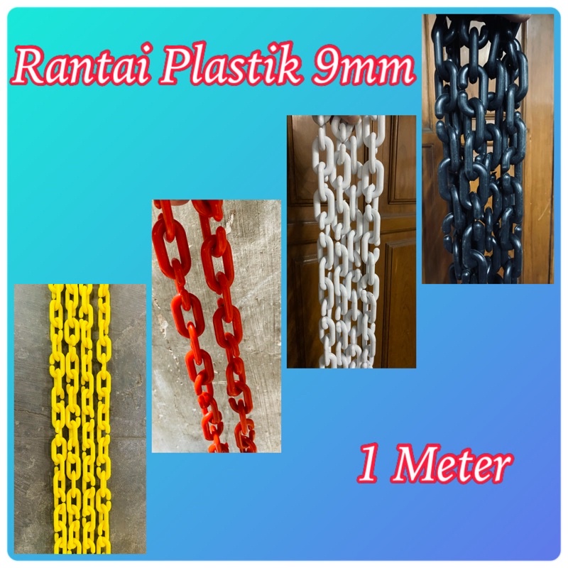 Rantai Plastik 9mm (1 Meter) / Rantai Plastik Distro / Gantungan