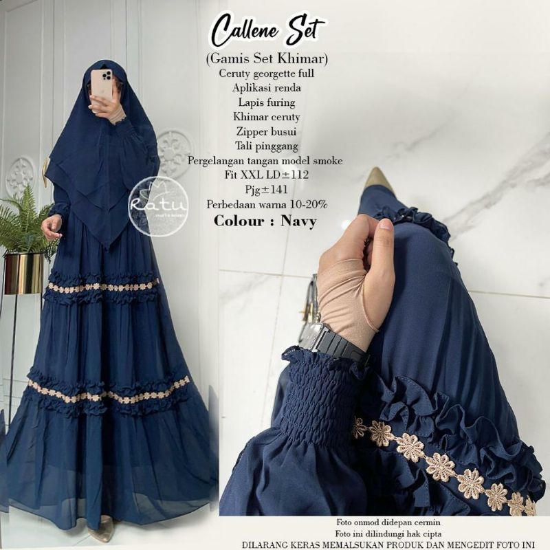 CALLENE SET | GAMIS SET KHIMAR BY RATU