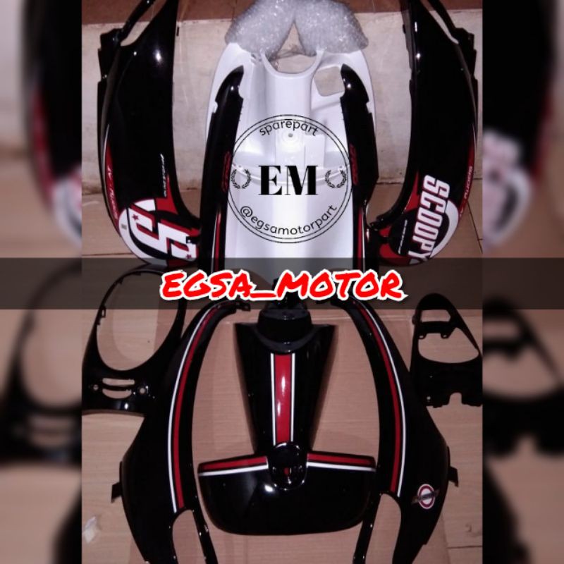 Fullset Cover Body Halus Honda Scoopy Fi 2013 Sampai 2016 All Warna Shopee Indonesia