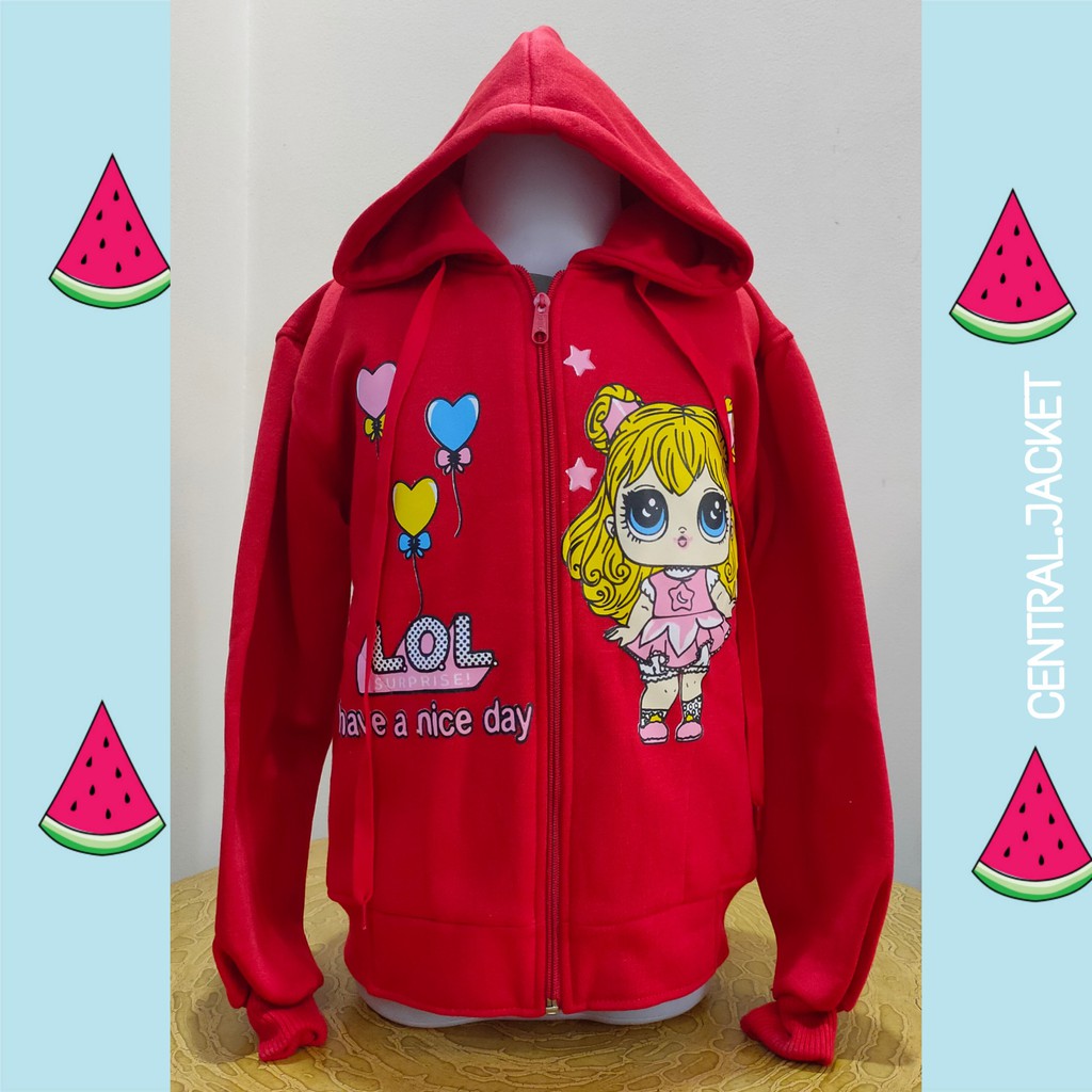 JAKET ANAK PEREMPUAN LOL - SWEATER HOODIE ANAK PEREMPUAN TEBAL - CENTRAL JACKET