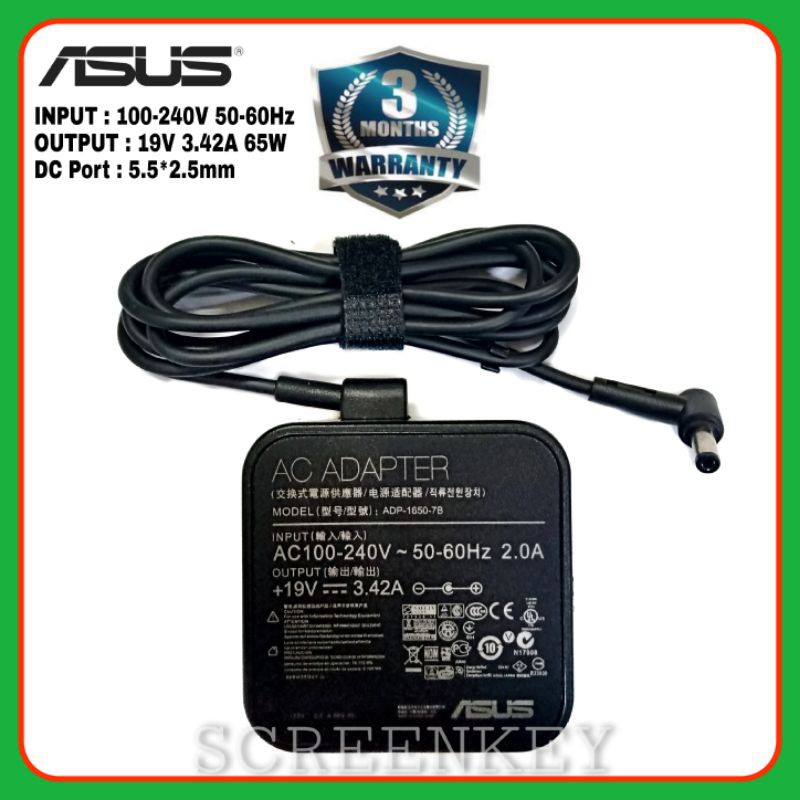 Adaptor Charger Laptop ASUS A46 A46C A46CA A46CB A46CM K42F K46 A46CM A42J A52JC A52JU A52JT Square