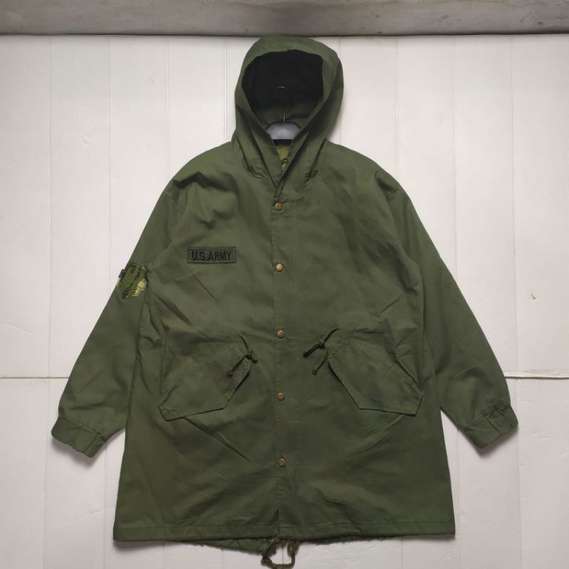 JAKET PARKA FISHTAIL ARMY M65 BY UNBRAND US ARMY SIZE L