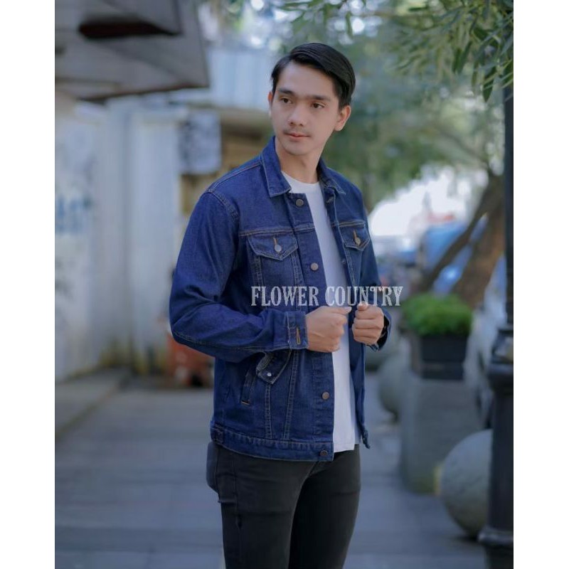 Jaket Jeans Denim Pria Original / Jeans Jacket Casual Keren