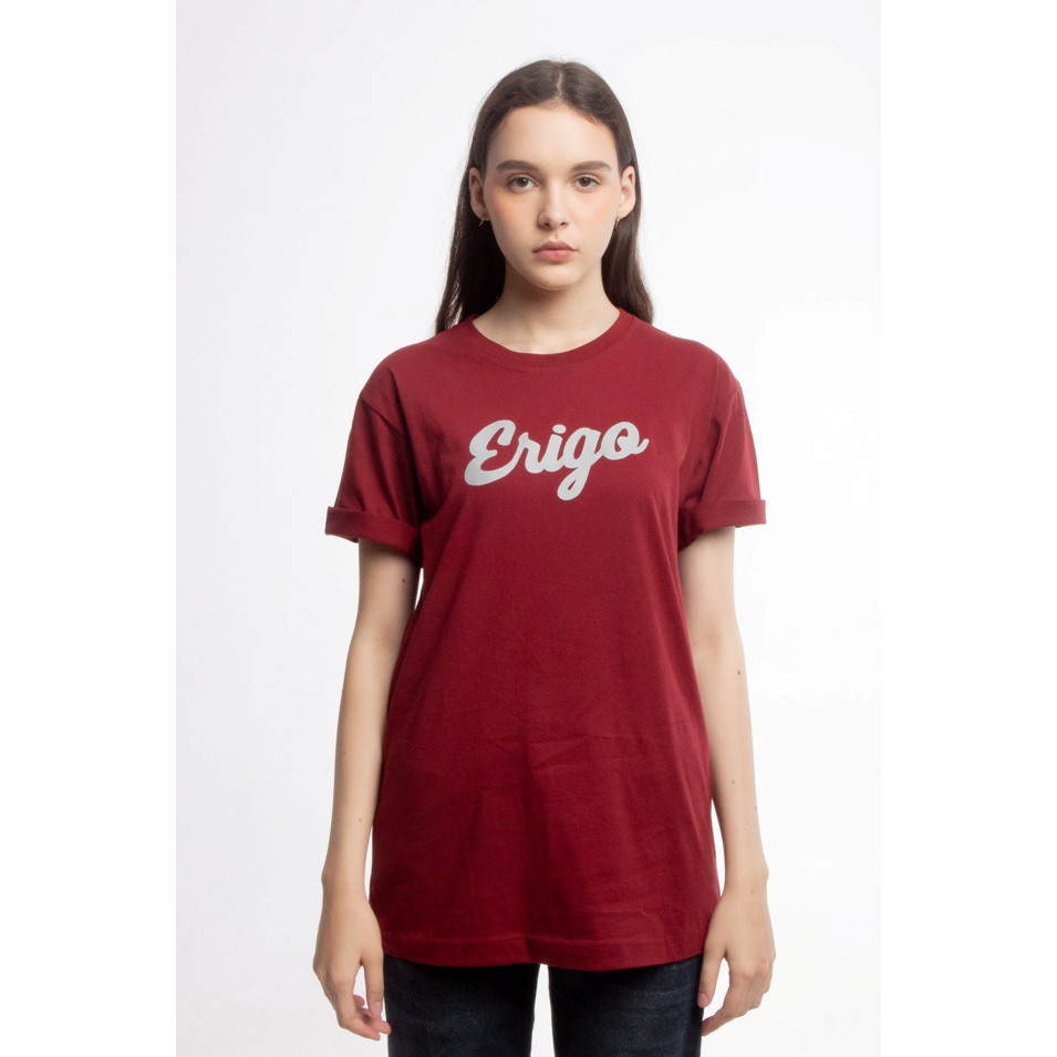 

Erigo T-Shirt Basic Maroon Grey