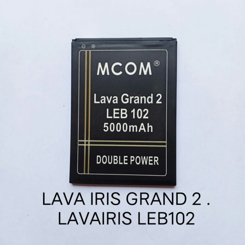 Baterai Lava iris Grand 2 LEB102 lavairis double power battery baterei batere batre batrei batrai bateray