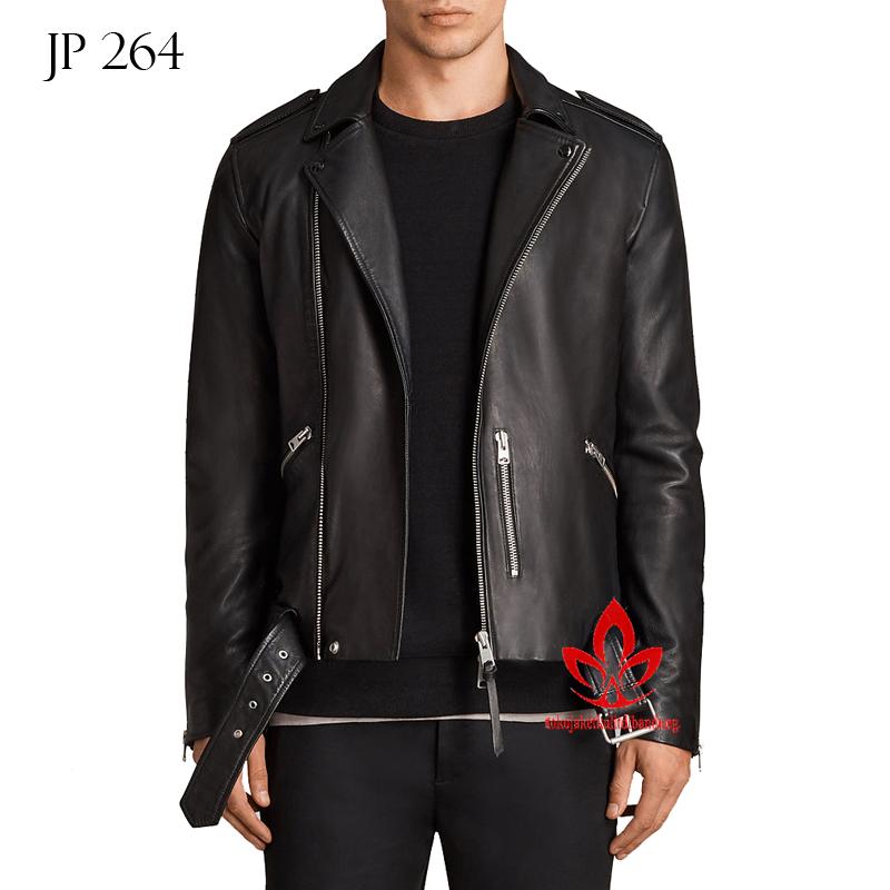 (COD) Jaket Semi Kulit Super Pria Premium Kulit Imitasi Bandung - JP 264
