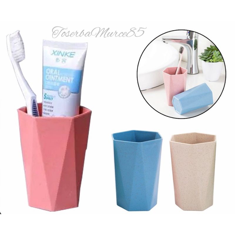 gelas jerami gandum segienam gelas sikat gigi gelas anak sikat gigi gelas jerami