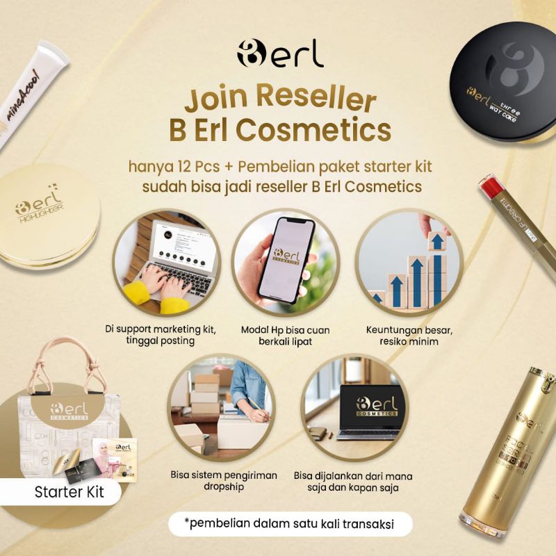 Paket Reseller B ERL Cosmetics