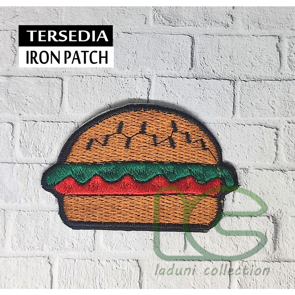 Patch bordir BURGER / EMBLEM BORDIR BURGER