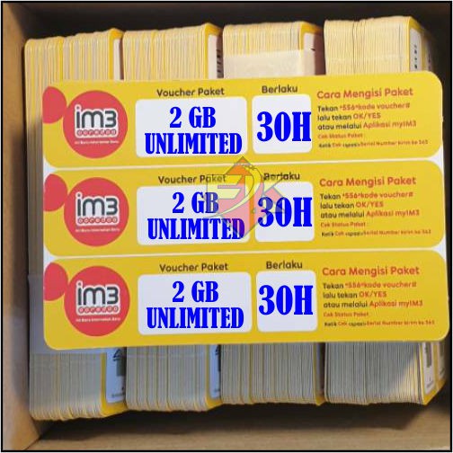 Voucher Indosat 2GB Freedom U 30Hari